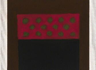 Study in Green and Red with Black and Brown (circa 1965)