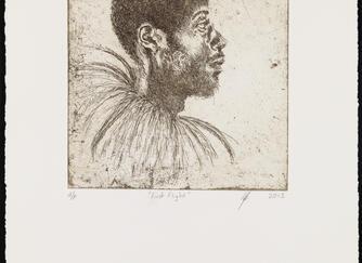 First Flight (Series of 10 Portrait etchings) 1. (2015)