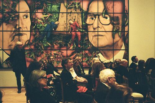 Gilbert & George host fundraising event for the Contemporary Art Society raising over £100,000 at their Private Studio and The Gilbert & George Centre