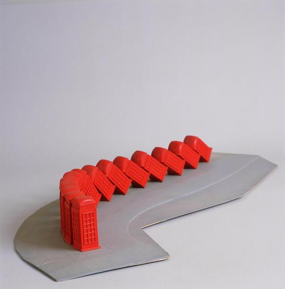 Out of Order – Maquette for public sculpture, Kingston on Thames (telephone boxes) (1989)