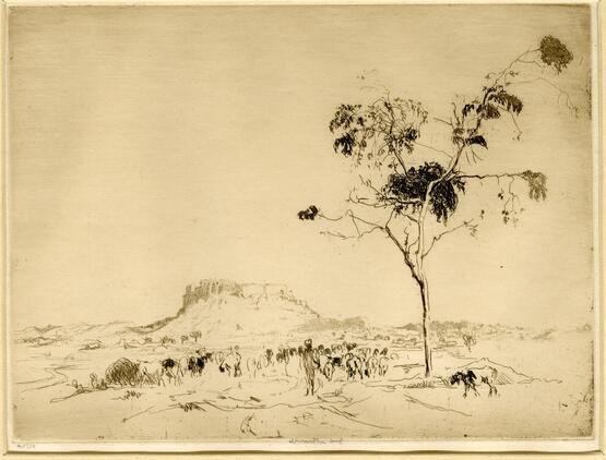 Jodhpur from the Desert  (Second Indian Plates Series) (1914)