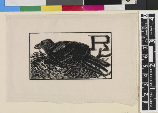 'R' - Rook (Illustration to 'An Alphabet of British Birds') (1934-5)