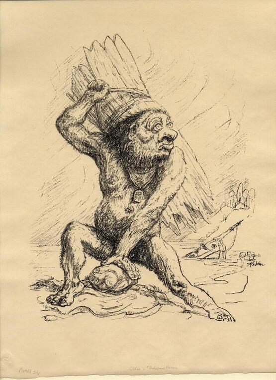 Caliban (Illustration to Shakespeare's The Tempest) (circa 1938)