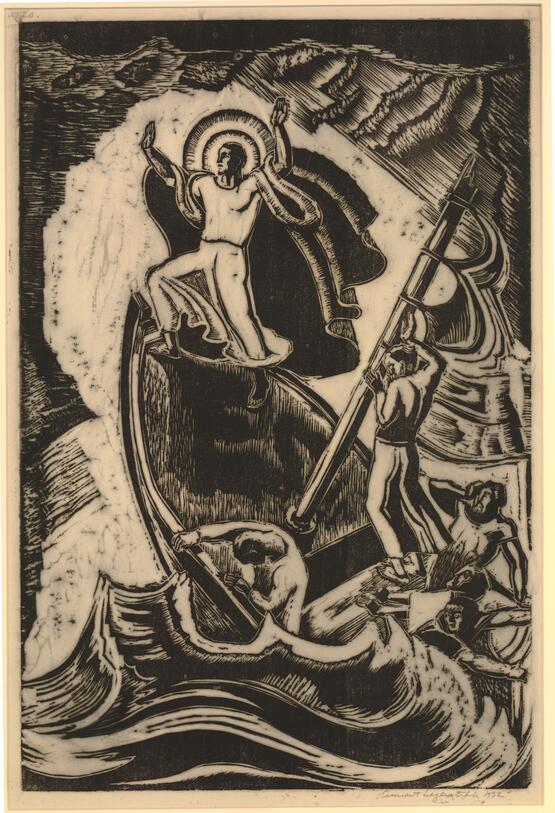 Christ stilling the waves (Föreningen för Grafisk Konst Series) (1932)