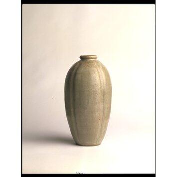 Stoneware Vase (ribbed) (circa 1940)
