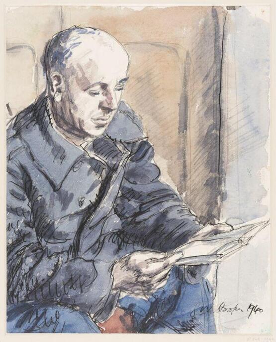 Study of an ARP (Air Raid Precaution) worker (1940)