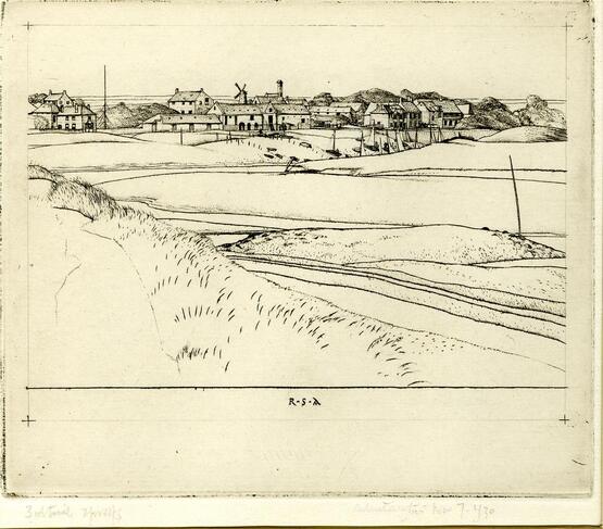 Burnham Overy Staithe (third trial proof) (1930)