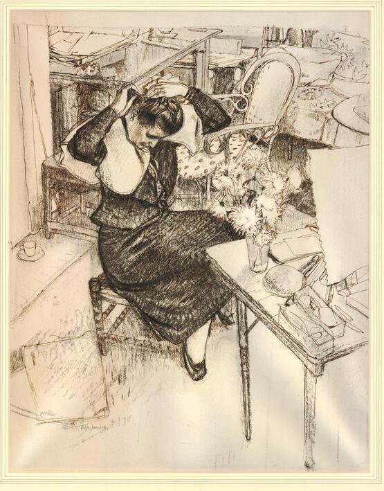 Lady by a table (1940)