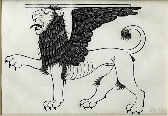 The Lion of Saint Mark (Illustration for The Four Gospels, Golden Cockerel Press) (1931)