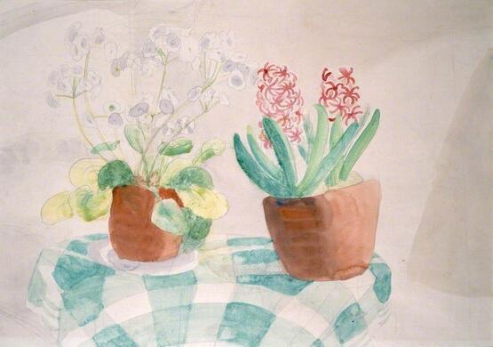 Still Life of Flowers in Pots (before 1962)