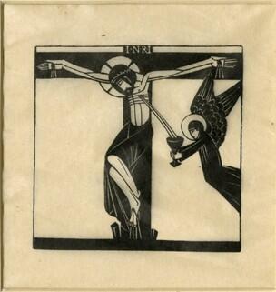 Jesus dies upon the cross (Stations of the Cross Series) (1917)