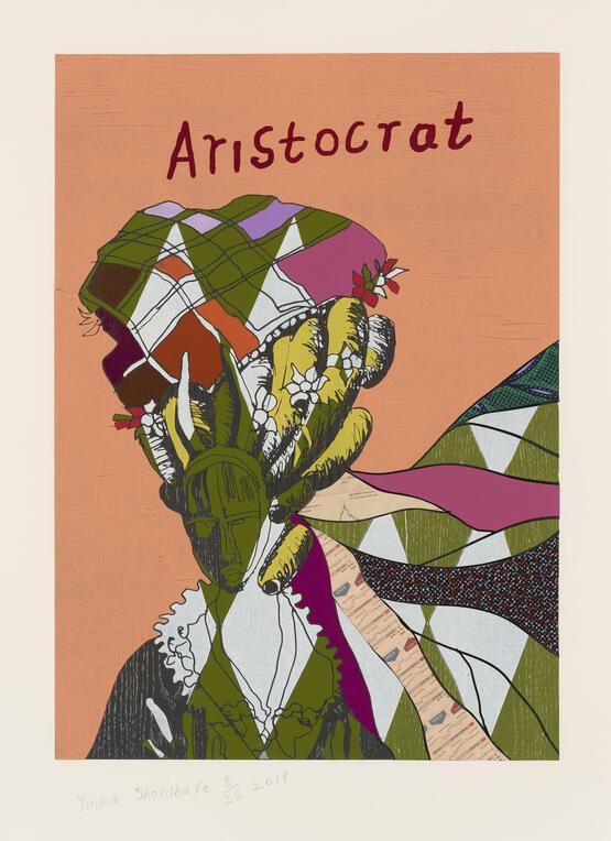 Aristocrat II (one from a set of six relief prints - Unstructured Icons) (2018)