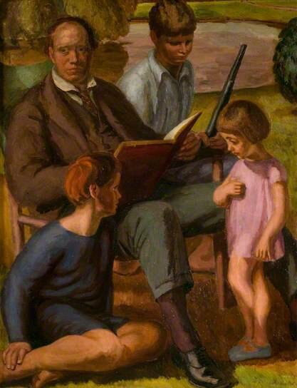Clive Bell (1881-1964) and Family (1924)