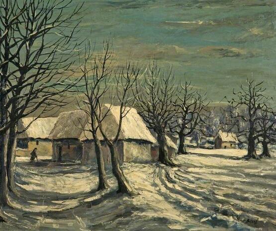 Winter Landscape, Snow in Wiltshire (before 1962)