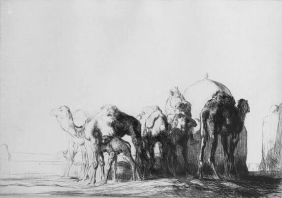 Camels at a Well (1927-28)