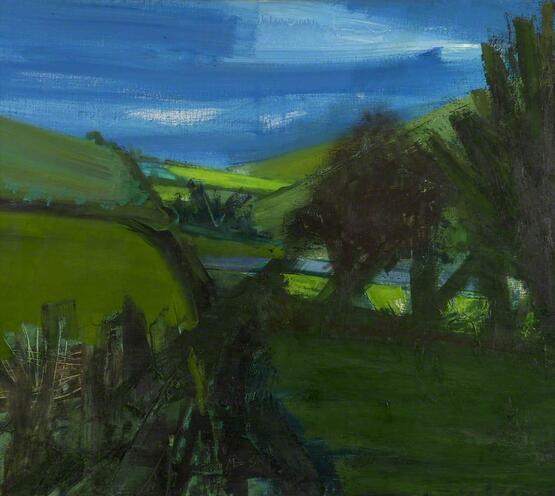 Landscape with Green Fields (1958)