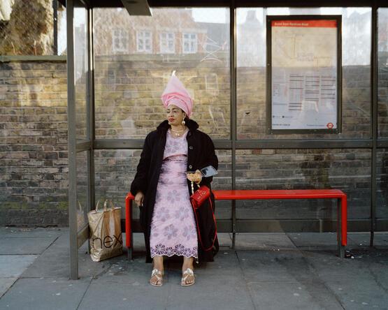 Amy, Peckham Road bus stop (Sunday Service series) (2013)
