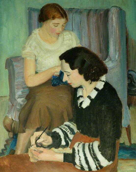 Knitting (circa 1934)