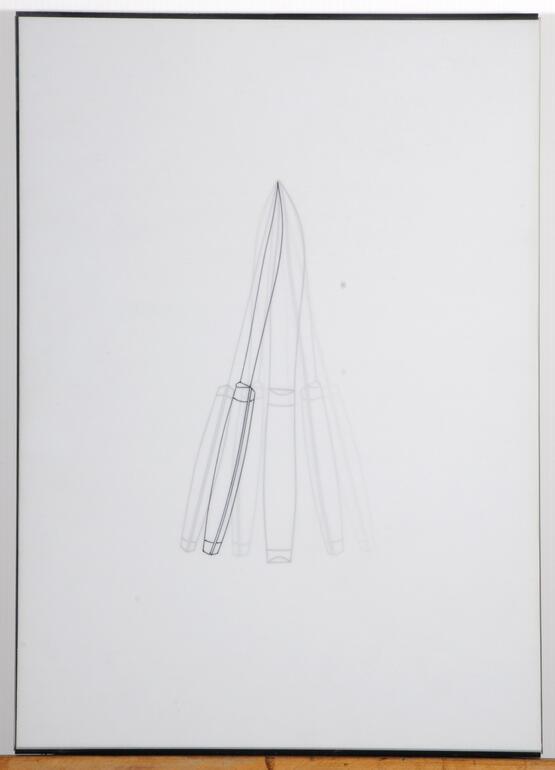 Falling Knife (a set of 9 drawings) (1974)
