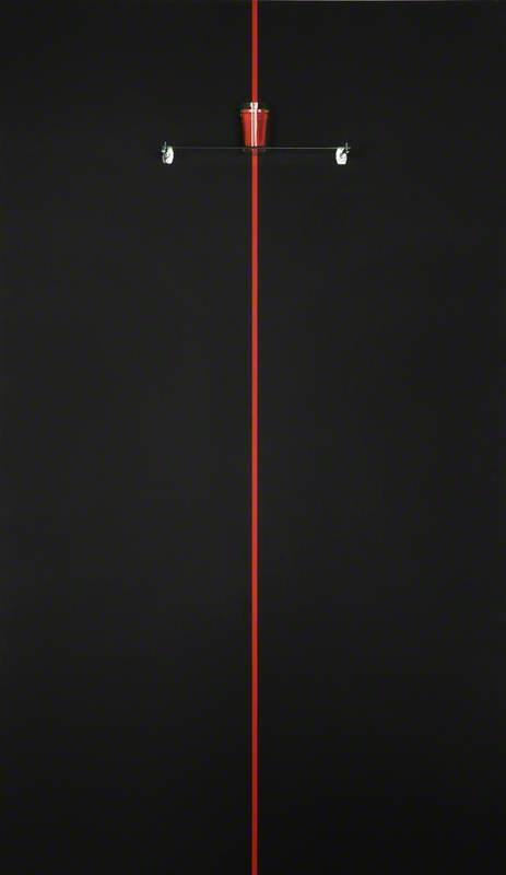 Glass of Water Painting (Red and Black) (1991)