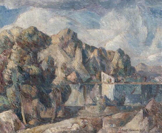 Landscape with Mountains and Lakes (1927)