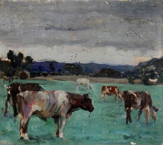 Bulls and Cows (recto) (before 1926)