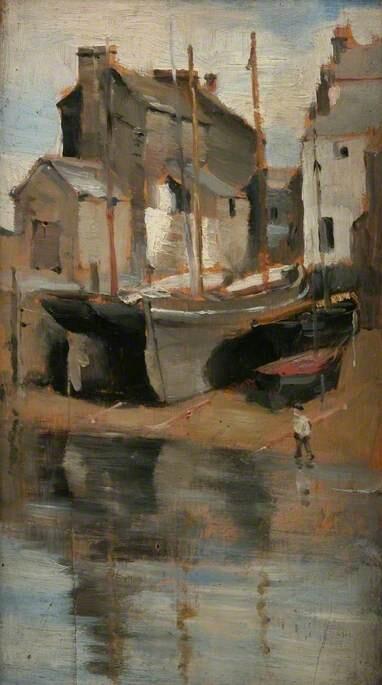 Houses and Boats, Newlyn (circa 1886)