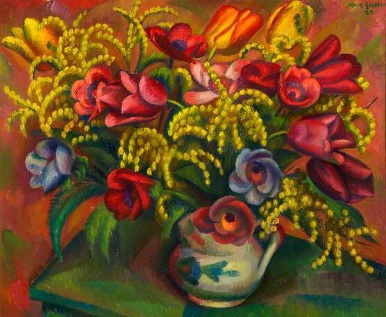 Tulips and Mimosa (1929)