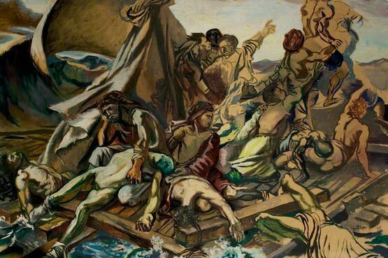 The Raft of the Medusa (copy after Eugène Delacroix) (1955)