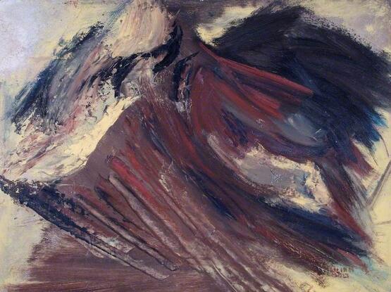 St Hilarion and Black Mountain (recto) (1948)