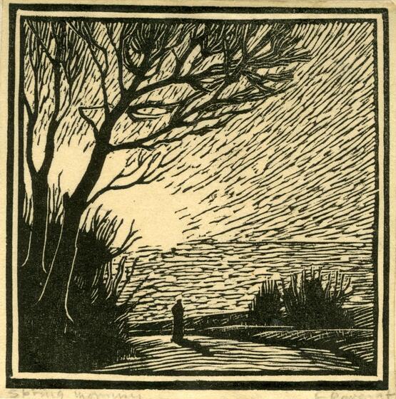 Spring Morning (Illustration to book by her cousin Frances Cornford, Poetry Bookshop, London, 1915) (1915)