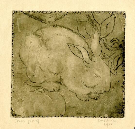 White Rabbit; Rabbit and Melon (1915)
