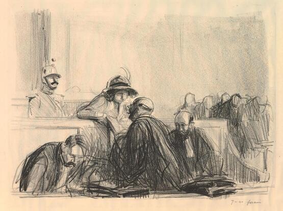 Courtroom Scene (L'Avocat pourchassé) (1911-12)
