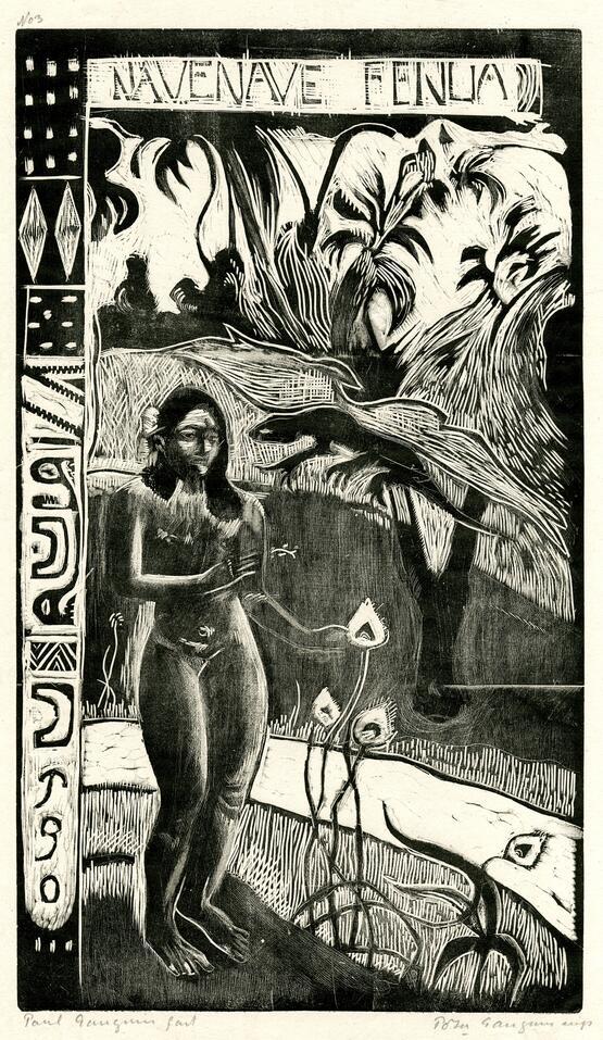 Nave Nave Fenua (Fragrant island) (Paul Gauguin 10 Traesnit Series) (1893-94)