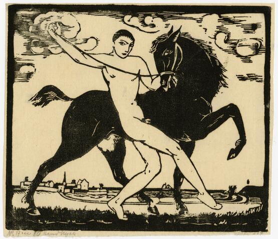 Boy and horse (circa 1926)