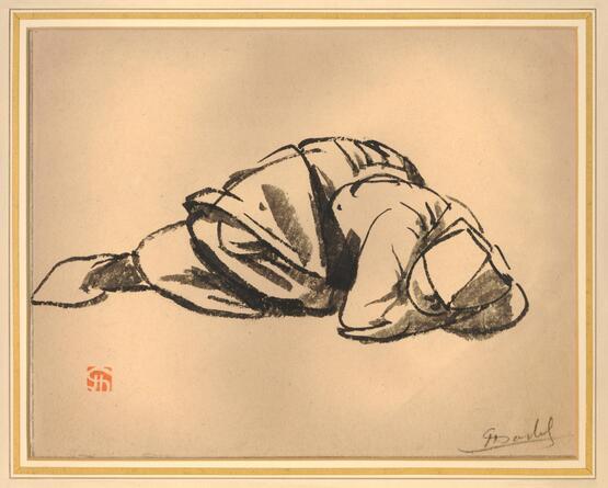 Woman lying (1890-1930)