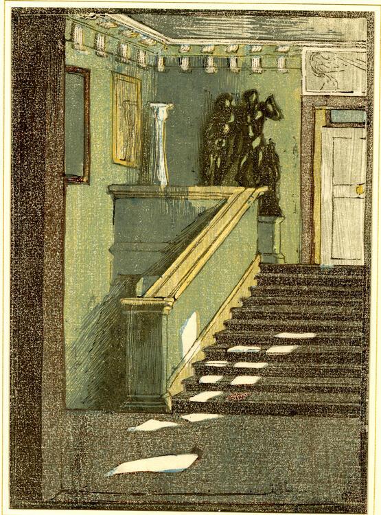 Staircase in Goethe's house (Weimar) (circa 1930)