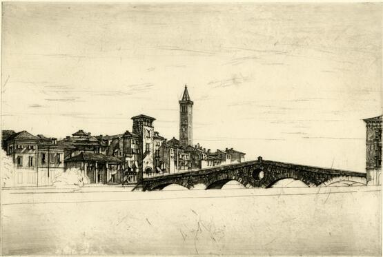Roman Bridge, Verona (1929)