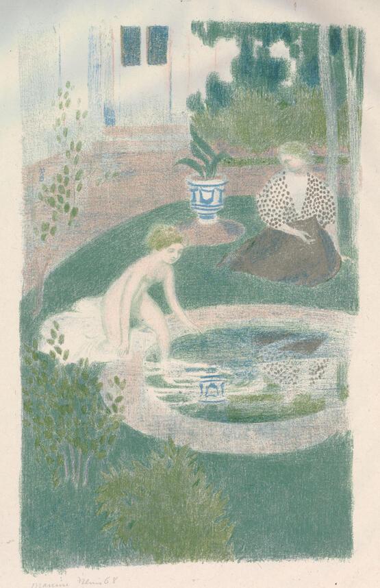 Le reflet dans la fontaine (The reflection in the fountain) (1897)
