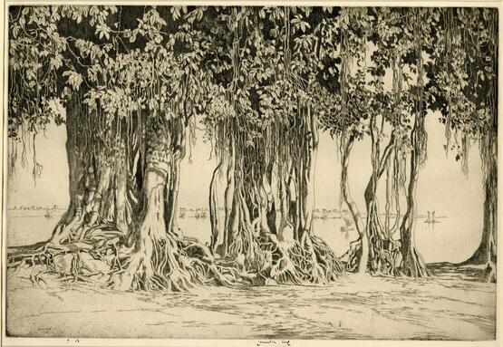 The banyan tree (Fourth Indian plates Series) (1927)
