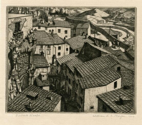 Orvieto roofs (1926)