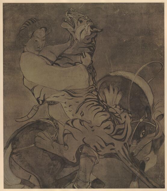 Man and beast (after Orovida Pissarro) (1924-1930)