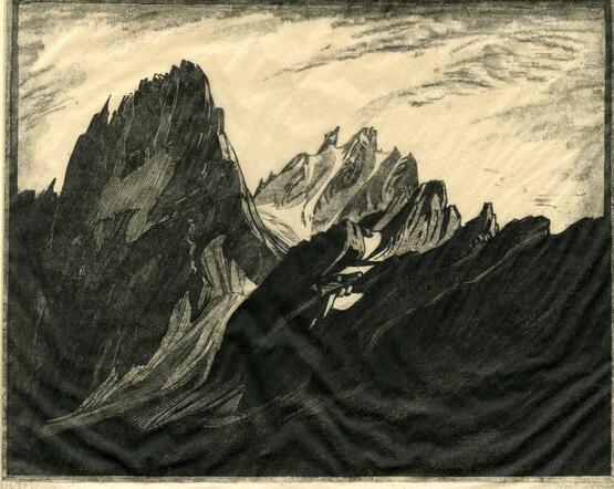 Aiguilles de Grand Charmoz (circa 1929)