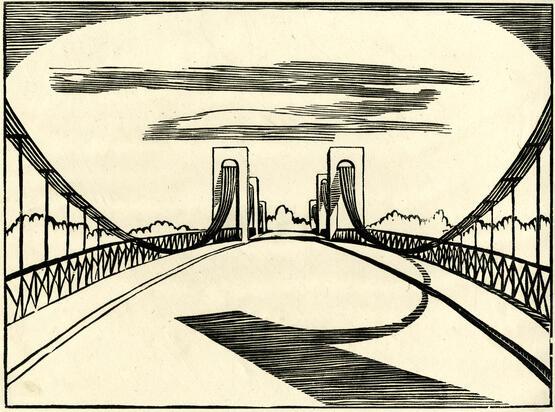 Suspension bridge (circa 1934)