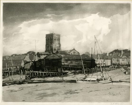 Low tide, Shoreham (1937)