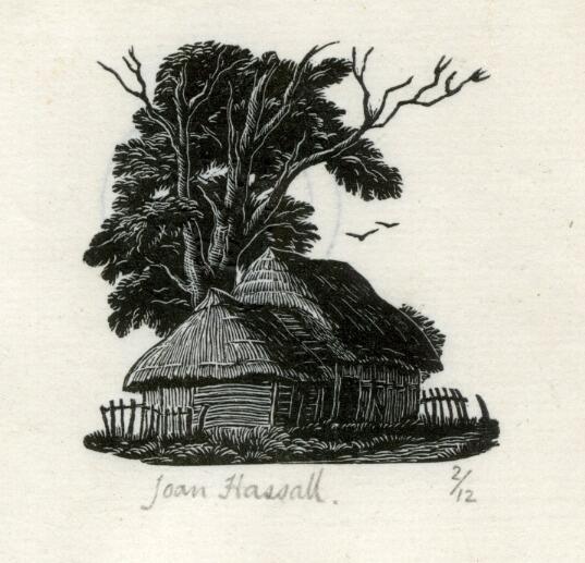 Tail-piece: thatched barns (Illustration to F. B. Young's 'Portrait of a Village', London: 1937) (1937)