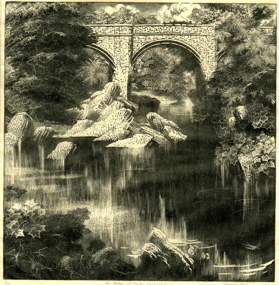 The bridge at Kirby Longsdale [sic] (1937)