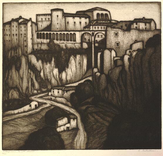 Pitigliano-le città etrusche (circa 1932)