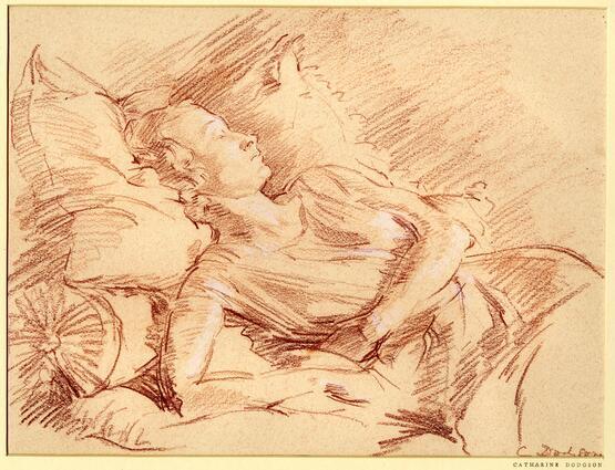 Study of a girl asleep (circa 1937)