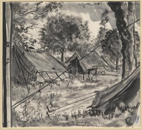 Tents in Orchard (1944)